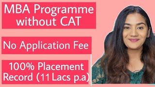 Unique MBA Programme in India for Women Without CAT  MBA Alternative  Best Management Programme [upl. by Ettennil]