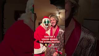 Terrifier 3 Leaked Behind The Scenes Photos🎅🔪🩸🤡…terrfier clown santa behindthescene 🎄 [upl. by Ennad]