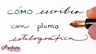 🖋️ Cómo Escribir con Pluma Estilográfica y Qué Caligrafía Es la Mejor [upl. by Ritz]