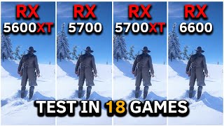 RX 5600 XT vs RX 5700 vs RX 5700 XT vs RX 6600  Test In 18 Games at 1080p  2024 [upl. by Onida]