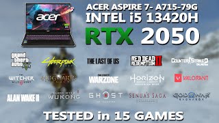 New ACER ASPIRE 7 i5 13420H  RTX 2050 Gaming Benchmark Test  Tested in 15 Games  RTX 2050 [upl. by Nelak953]