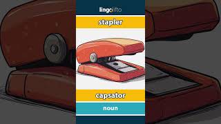 🇬🇧🇷🇴 stapler  capsator  vocabulary builder  learn English  să învățăm engleza [upl. by Elnora]