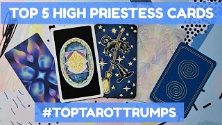 MY TOP 5 HIGH PRIESTESS CARDS TopTarotTrumps VR musingsbymascha THE HIGH PRIESTESS 221 [upl. by Eta195]