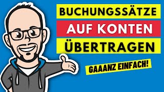 Buchführung  Buchen auf Bestandskonten Teil 4  Buchungssätze in T Konten eintragen [upl. by Freemon]