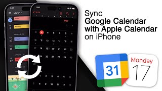 How To Sync Google Calendar With Apple Calendar on iPhone 2024 [upl. by Einnaej]