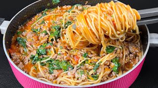 10 Minuten Lieblings Spaghetti Rezept Unglaublich schnell und lecker Jeder wird begeistert sein [upl. by Erdried]