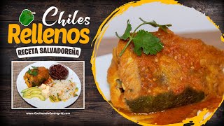 CHILES RELLENOS  RECETA SALVADOREÑA  Explicada paso a paso [upl. by Inva473]