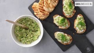 Tapenade van artisjok en doperwten  CookLoveShare [upl. by Bryana223]