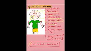 Gorlin Goltz syndrome  Bifid Rib syndrome  Oral Pathology  bds oralpathology syndromes mds [upl. by Yedorb]