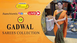 Gadwal Sarees Collection  WhatsApp Number 89 0001 0002  Kancheepuram Varamahalakshmi Silks [upl. by Roose]