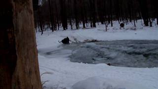 Arctic Cat F6 water crossing nearly gone bad [upl. by Litsyrk576]