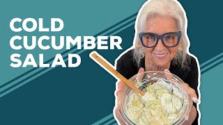 Love amp Best Dishes Cold Cucumber Salad Recipe  Summer Salad Ideas [upl. by Morgenthaler]