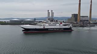 Manannan leaving Dublin 8th May 2024 [upl. by Eitten729]