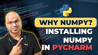 28 Python Tutorial for Beginners  Why Numpy Installing Numpy in Pycharm [upl. by Arotak]