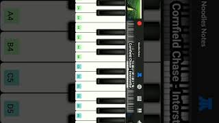 CORNFIELD CHASE easy  Interstellar  PIANO  cover notes tutorial  Hans Zimmer shorts [upl. by Alley715]