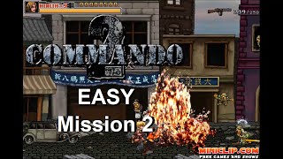 Commando 2  Easy mode playthrough  Mission 2 [upl. by Rollecnahc]