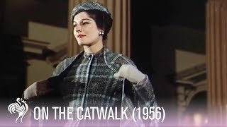 Extravagant English Catwalk Show 1956  Vintage Fashions [upl. by Fiorenza]