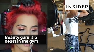 This beauty guru is also a beast in the gym [upl. by Alrzc]