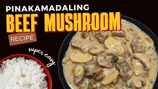 PINAKAMADALING BEEF amp MUSHROOM RECIPE SA INTERNET  Pimp Ur Food  Tipsy D [upl. by Lorelei]