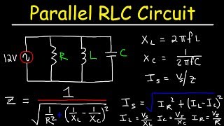 Parallel RLC Circuit Example Problem [upl. by Eddra814]