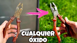 Esto es 100 veces  EFECTIVO que otros remedios caseros para quitar óxido y oxidación del metal [upl. by Mello303]