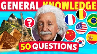 50 General Knowledge Questions 🧠🤯 How Good is Your General Knowledge [upl. by Brockie]