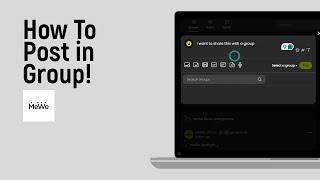 How to Post in Group on Mewe easy [upl. by Lindell]
