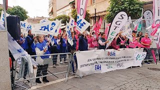 🪧 Sindicatos de empleados públicos se concentran frente a la Asamblea en Mérida [upl. by Coraline447]