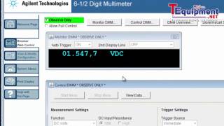 Agilent 34410A Digital Multimeter Transferring Readings to a PC [upl. by Aiak706]