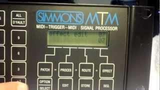 Simmons MTM MIDITriggerMIDI Signal Processor [upl. by Atsok]