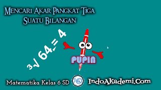 Mencari Akar Pangkat 3 Suatu Bilangan  Akar Pangkat 3 dari 64  Kelas 6 SD Semester 1 [upl. by Rooney485]