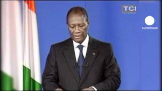 Costa do Marfim Ouattara apela à reconciliação [upl. by Eical]