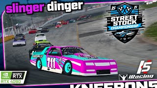 Street Stocks  Round 5  Slinger Speedway  iRacing League Racing [upl. by Karrah551]