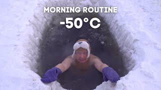 The Yakutian Morning Routine Ice Bath 50°C58°F [upl. by Carthy]