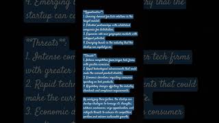 Example of SWOT analysis for a small tech startup 2 viralvideo reels shorts viral jawabokaadda [upl. by Anat]