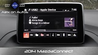 2014  2015 Mazda3 MazdaConnect Infotainment Review [upl. by Imorej]