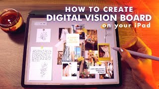 How to create a digital vision board on your iPad  in GoodNotes [upl. by Eseela359]