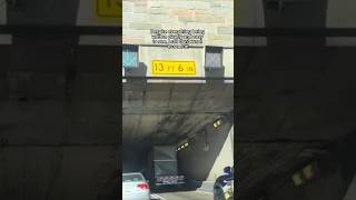 😧 OMG and WHY tunnel funnyvideos funny becareful trucking fail failvideo trucklife [upl. by Nasar]