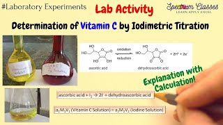 Determination of Vitamin C in Tablet by using Iodine Solution  Fruit Juice  Iodimetric Titration [upl. by Skyler]