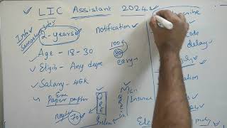 ABOUT LIC ASSISTANT NOTIFICATION 2024 [upl. by Hunley169]