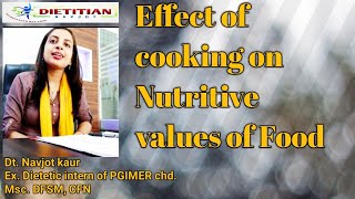 Effect of cooking on nutritive value of food [upl. by Gelhar24]