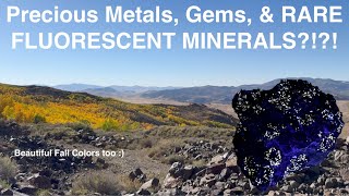 Rockhounding Precious Metals Gems amp Fluorescent Minerals at an Abandoned Northern Nevada Mine [upl. by Yromem647]