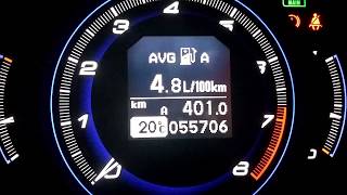 Fuel consumption Honda Civic 18 ivtec 140cv  48 L100 [upl. by Harold]