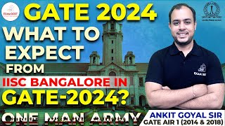 What to expect from IISc Bangalore in GATE 2024  Ankit Goyal  One Man Army [upl. by Kalb704]