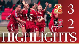 Match Highlights Swindon Town Women Development vs Exeter City Reserves [upl. by Aenet]