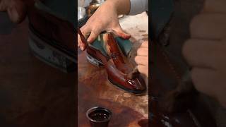 Patina for A Fine Pair of Shoesshoemaker custom ASMR handmade shorts leather [upl. by Cummine567]