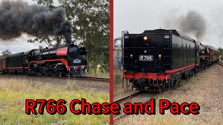 The Dungog Picnic Train  R766 Chase and Pace [upl. by Aicirtac18]