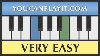 Pachelbel  Canon  Piano Tutorial  VERY EASY [upl. by Siurtemed]