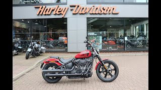 ExDemo Street Bob at Guildford HarleyDavidson [upl. by Metsky]