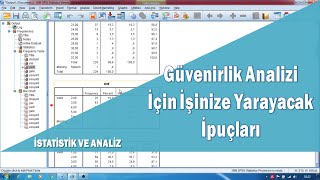 Spss Programı ile Güvenilirlik Analizi Cronbach’s Alpha Uygulaması ve Pratik Bilgiler [upl. by Leckie]